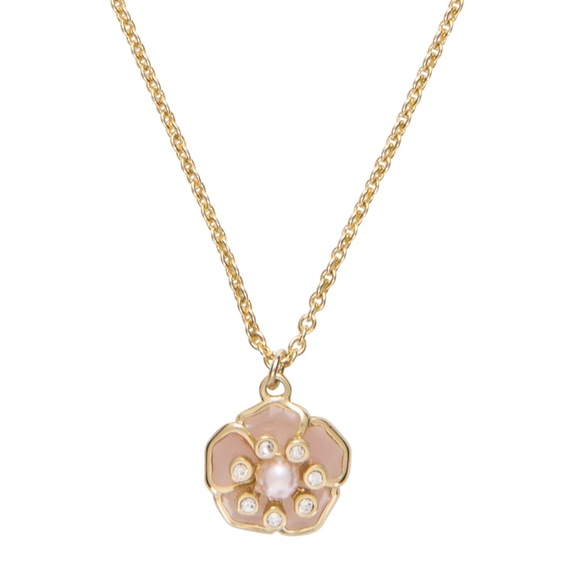 NEW Kate Spade 12K Gold Sunset Blossoms Necklace - Picture 3 of 6